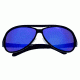Breed Langston Sunglasses, Black Titanium Frame, Blue Lens BSG012BK