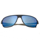 Sunglasses Atmosphere 004BK, Black Titanium Frame, Blue Mirror Lens