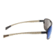 Sunglasses Atmosphere 004BK, Black Titanium Frame, Blue Mirror Lens