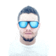Sunglasses Atmosphere 004BN, Brown Titanium Frame, Brown Lens