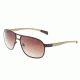 Sunglasses Concorde 001BN, Brown Titanium Frame, Brown Lens