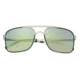 Breed Sunglasses Draco Sunglasses, Silver / Blue-Green BSG047SL