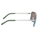 Breed Sunglasses Draco Sunglasses, Silver / Blue-Green BSG047SL