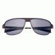 Sunglasses Hardwell 007BN, Brown Titanium Frame, Black Lens