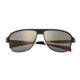 Sunglasses Hardwell 007GM, Gunmetal Titanium Frame, Silver/Gold Mirror Lens