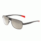 Sunglasses Hardwell 007GM, Gunmetal Titanium Frame, Silver/Gold Mirror Lens
