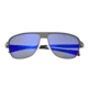 Sunglasses Hardwell 007SR, Silver Titanium Frame, Purple Mirror Lens