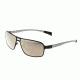 Sunglasses Meridian 003BK, Black Titanium Frame, Gold/Yellow Lens