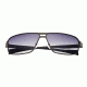 Sunglasses Meridian 003GM, Gunmetal Titanium Frame, Black Gradient Lens
