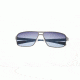 Sunglasses Meridian 003SR, Silver Titanium Frame, Blue/Gradient Lens