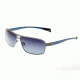 Sunglasses Meridian 003SR, Silver Titanium Frame, Blue/Gradient Lens