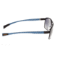 Sunglasses Taurus 005BN, Brown Titanium Frame, Blue/Gradient Lens