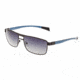 Sunglasses Taurus 005BN, Brown Titanium Frame, Blue/Gradient Lens