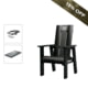 Breeo X Series Chair + Accessories 80253455, Black, BR-X-BKCU
