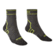 Bridgedale Lightweight Ankle Plus Socks - Mens, Dark Grey/Lime, Large, 710090-826-L