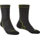 Bridgedale Lightweight Boot Socks - Mens, Dark Grey/Lime, Medium, 710089-826-M