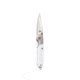 Brighten Blades Album Not So Heavy Metal Knife w/Case, 2.5in, 8Cr13MoV Stainless Steel, Drop Point, Tan, BB-138