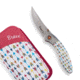 Brighten Blades Brave Folding Knife w/ Case, 2.56in, 8Cr13MoV Stainless Steel, Clip Point, Multi, BB-107