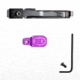 Briley EZ Bolt Release Lever for Benelli/Franchi w/ Anodized Paddle/Latch for SBE I, SBE II, Purple, TSPA-15PURL3.5