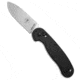 Esee Avispa Automatic Folding Knife, 3.50in, Sandvik 14C28N, Drop Point Blade, G-10, Black Handle, Black/Gray, 8.50 inch, BHQ-207302