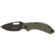 Browning Small Hidden Hollow Folding Knife, 2.25in, D2 Steel Drop Point Blade, Green G10 Handle, 3220504
