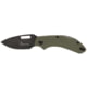 Browning Small Hidden Hollow Folding Knife, 2.25in, D2 Steel Drop Point Blade, Green G10 Handle, Boxed, 3220504B