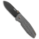 BRNLY SQD-2 Folding Knife, 2.875in, Bohler M390 Stainless Steel, Spear Point Blade, Titanium, Gray Handle, Gray/Black, 7.00 inch, BHQ-178717