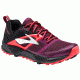 Brooks Cascadia 12 Trail Running Shoe - Women's-Pickled Beet/Black/Fiery Coral-Medium-11
