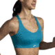 Brooks Dare Strappy Run Bra 2.0 - Womens, Lagoon, 30, 350088453.030AB