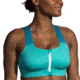 Brooks Dare Zip Run Bra 2.0 - Womens, Nile Green/Lagoon/Light Mint, 34DE, 350083369.034DE