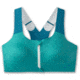 Brooks Dare Zip Run Bra 2.0 - Womens, Nile Green/Lagoon/Light Mint, 34DE, 350083369.034DE