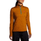 Brooks Dash 1/2 Zip 2.0 - Womens, Htr Hazelwood, L, 221607258.035