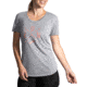 Brooks Distance Short Sleeve Running Shirt - Womens, Heather Ash/Run, M, 221364026.03