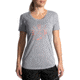 Brooks Distance Short Sleeve Running Shirt - Womens, Heather Ash/Run, M, 221364026.03
