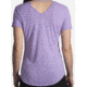 Brooks Distance Short Sleeve - Womens, Heather Lilac, Large, 221344551.035