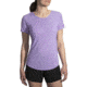 Brooks Distance Short Sleeve - Womens, Heather Lilac, Large, 221344551.035