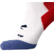 Brooks Ghost Crew Sock, White/Run USA, S, 280495107.025