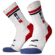 Brooks Ghost Crew Sock, White/Run USA, S, 280495107.025