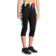 Brooks Greenlight Women's Running Capri, Black/Multi Alpha, Small, 221227-Blk/MultiAlpha-S