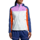 Brooks High Point Waterproof Jacket - Womens, Lt Slate/Bright Orange/Aegean, Medium, 221608477.030