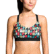 Brooks Hot Shot Bra, Multi Alpha/Black, Extra Large, 300632-MultiAlpha/Blk-XL