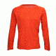 Wool Long Sleeve Shirt - Mens-Fiery Orange-Large