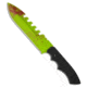 Brous Blades Brous Blades Coroner Knife Zombie Green Fixed Blade 6.25" Plain Limited, Black, D2, adult, BHQ-15651