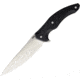 Brous Blades T5 Fixed Blade Satin Black Fixed Blade Knife, 5.25in, D2 Tool Steel, Standard Edge, Satin, Black, G10 Handle BRB153