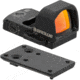 BROWE 1x23mm 3 MOA Red Dot Micro Reflex w/DOCTER Footprint, GLOCK Dovetail Adapter, Black, One Size, BMR-3MOA-GL