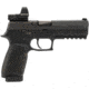BROWE 1x23mm 3 MOA Red Dot Micro Reflex w/DOCTER Footprint, SIG Dovetail Adapter, Black, One Size, BMR-3MOA-SIG