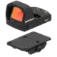 BROWE 1x23mm 3 MOA Red Dot Micro Reflex w/RMR Footprint &amp; Bottom Loading Battery, Ultra Low Picatinny Mount, Black, One Size, BMR-3MOA-R-LP