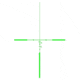BROWE 4x32 Combat Optic Rifle Scope, 5.56mm Crosshair, Full Line, Green, Black, One Size, BCO-003-FLG
