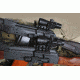 BROWE 4x32 Combat Optic Rifle Scope, 5.56mm Chevron RS, Red, Black, BCO-001-RS