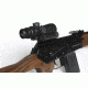 BROWE 4x32 Combat Optic Rifle Scope, 7.62x39mm Chevron RS, Green, Black, BCO-005G-RS